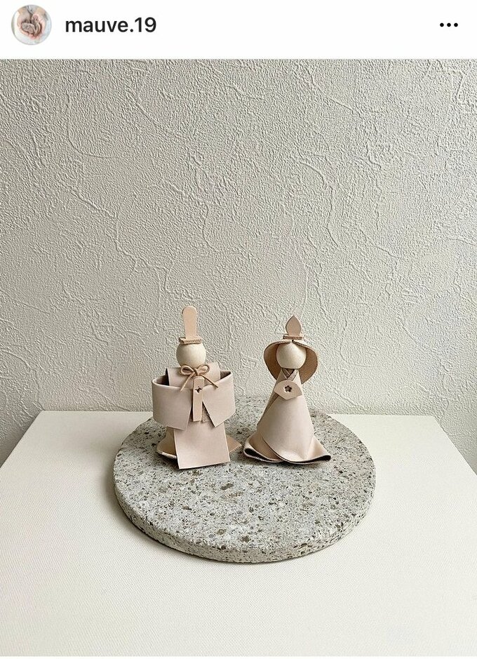 ひな人形　ひな祭り　ひなまつり　レザークラフト