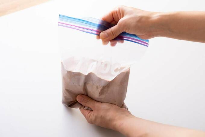 保存袋にアイス