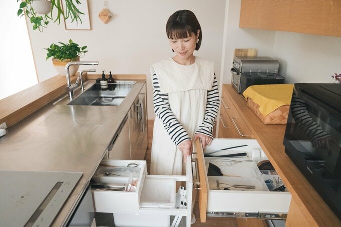 料理がラクになるキッチンの仕組みづくりを紹介します