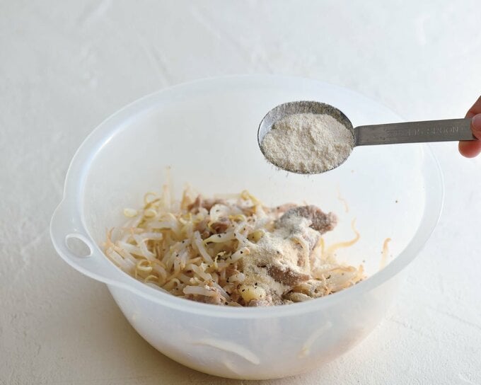 あえ物におからパウダー