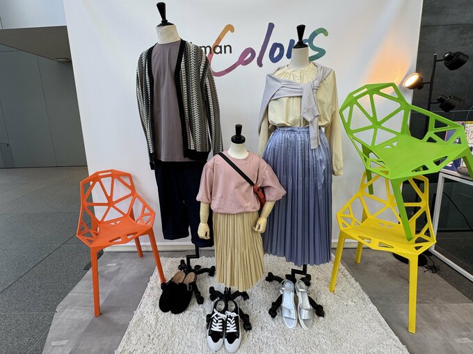 家族マネキン写真