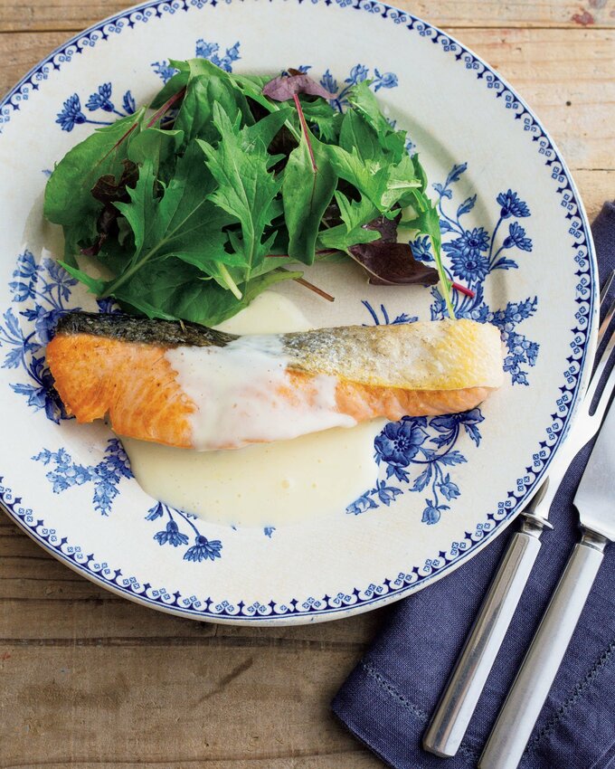 鮭のソテーチーズソース