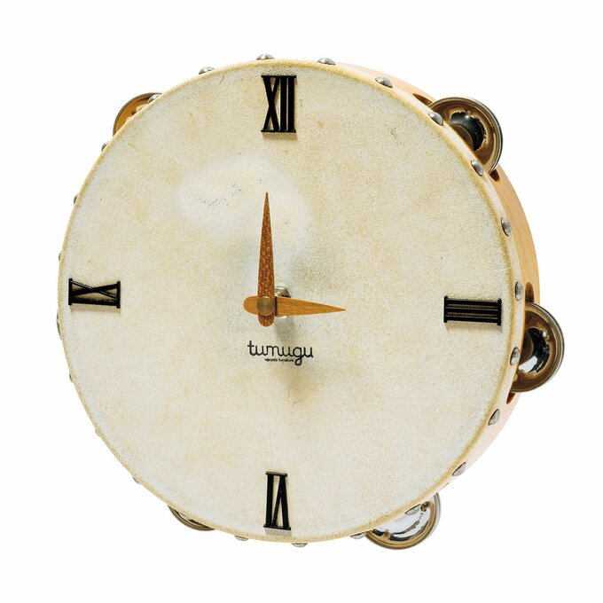 タンバリンのような時計