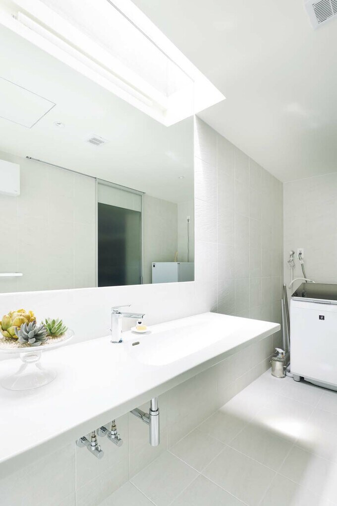 洗面のトップライト