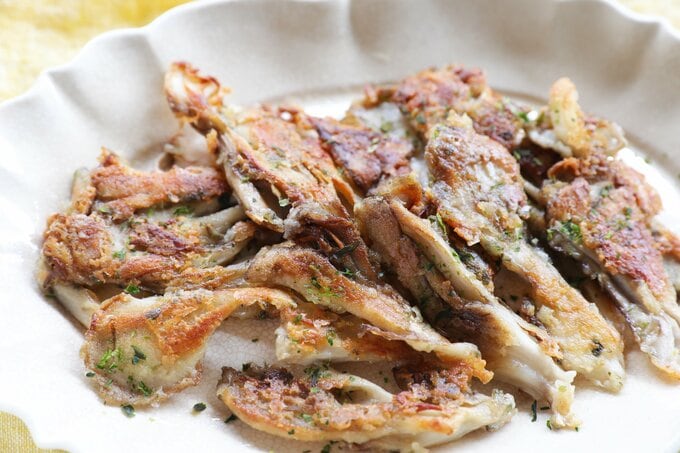 マイタケのカリッとのし塩焼き