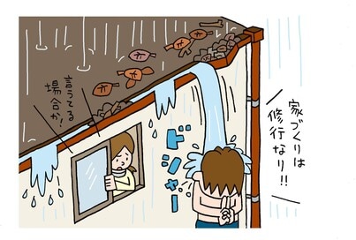 落ち葉で新築がトラブルに。雨どい設置の代わりに軒を出しておけば…