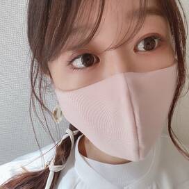 GUの新作マスクは不織布フィルター入り。春のヘアメイクと合わせてみた
