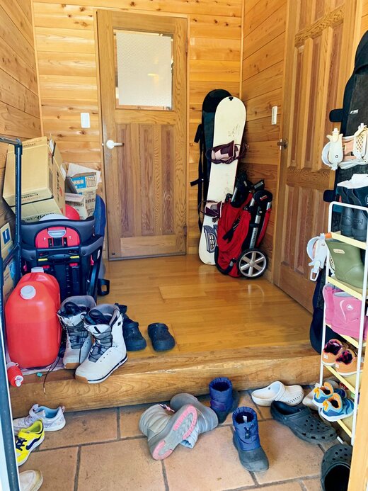 片づける前の玄関