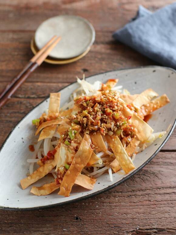 モヤシのパリパリ香味だれ