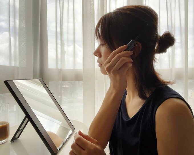 ハーフアップにも