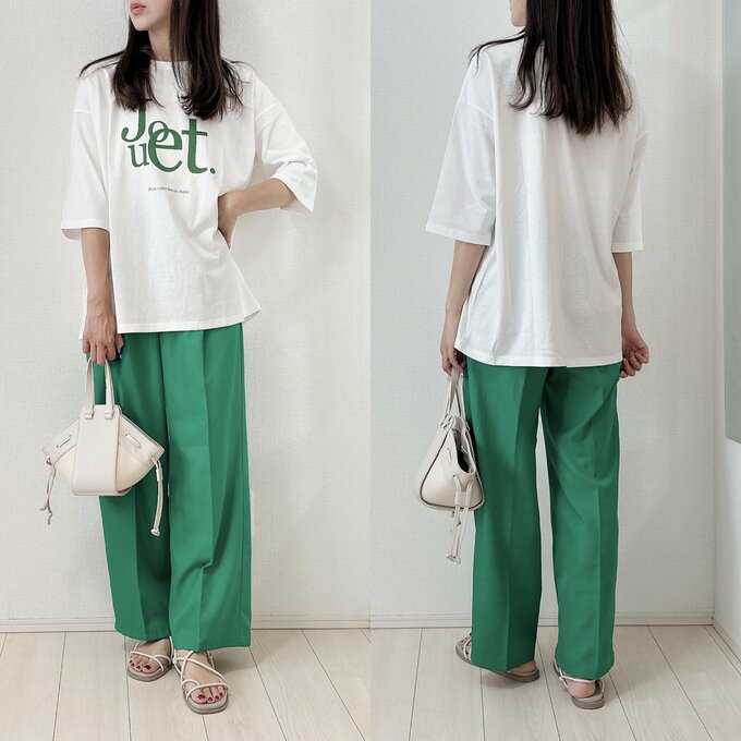 カラーパンツコーデ