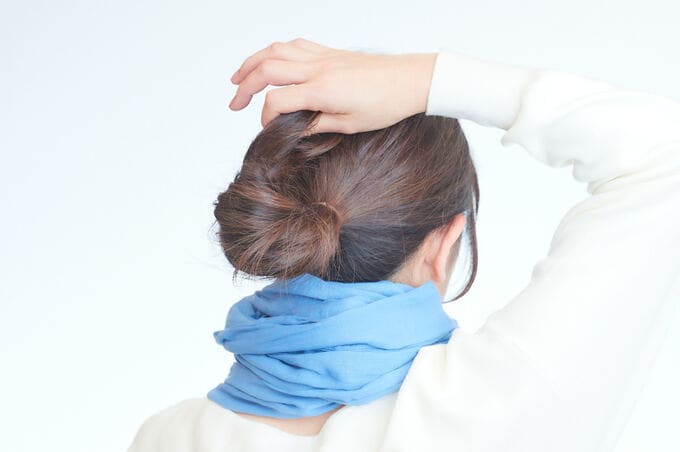 高い位置のお団子