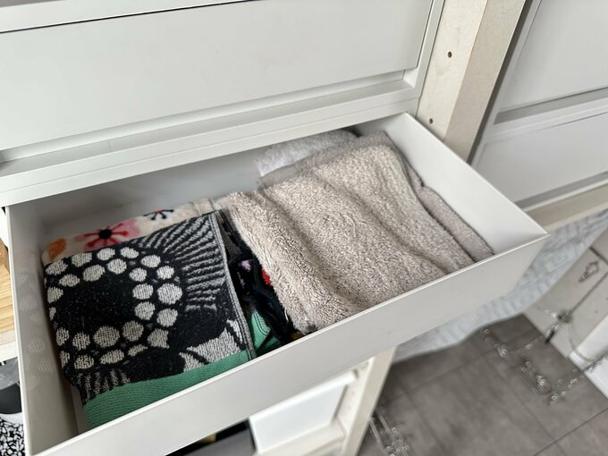 タオルハンカチの収納戸棚