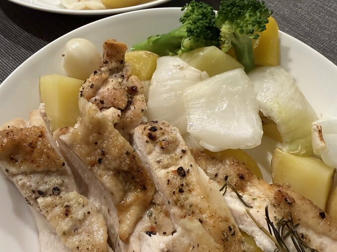 エアフライヤーで調理したお肉