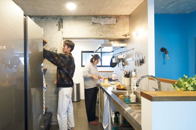 奥行きがあるキッチン