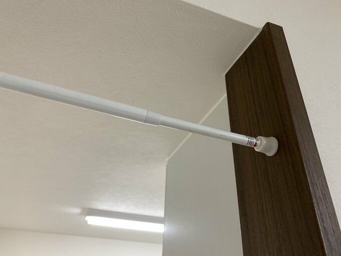 つっぱり棒を使った収納