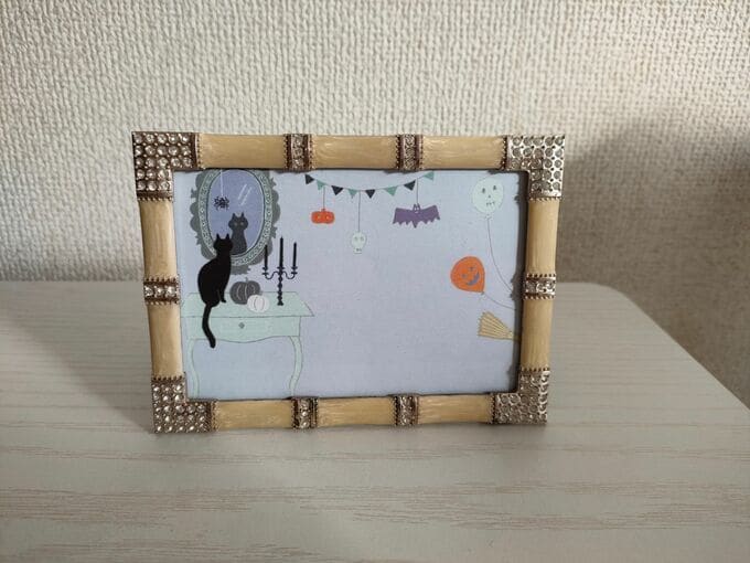 ハロウィーン柄のポストカード。