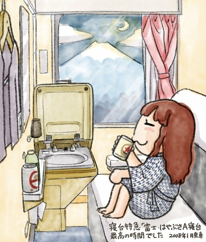 初めて乗った寝台特急「富士 はやぶさ」A寝台。最高の時間でした。