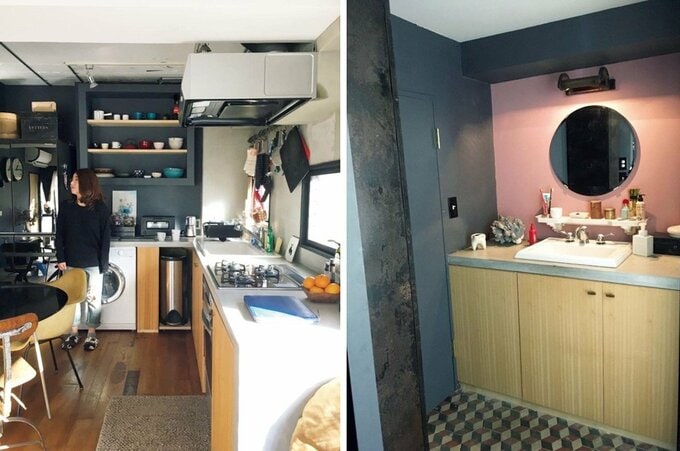 以前住んでいた家のダイニングキッチンとサニタリー