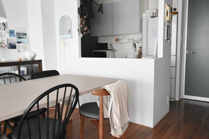 イスにかけたタオル