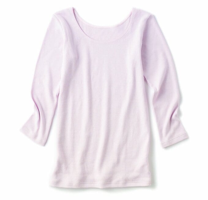 トリンプ 海底火山インナー 8分袖トップ ラベンダー