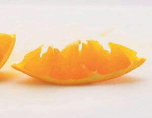 オレンジのスマイルカット