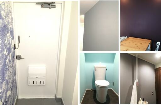 DIYペイントした壁