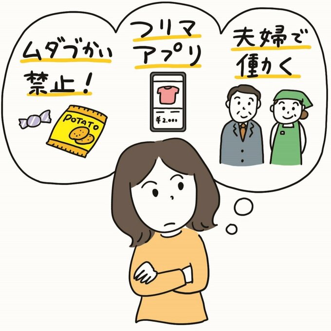 家計管理をイメージする女性