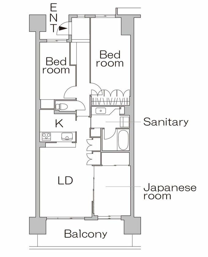 リノベーション前の間取り
