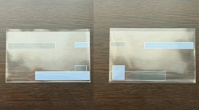 左：表面、右：裏面