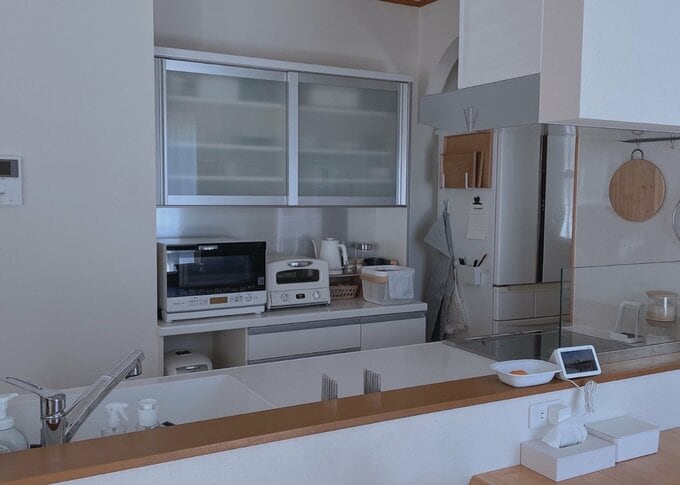 片付けてスッキリとしたキッチン