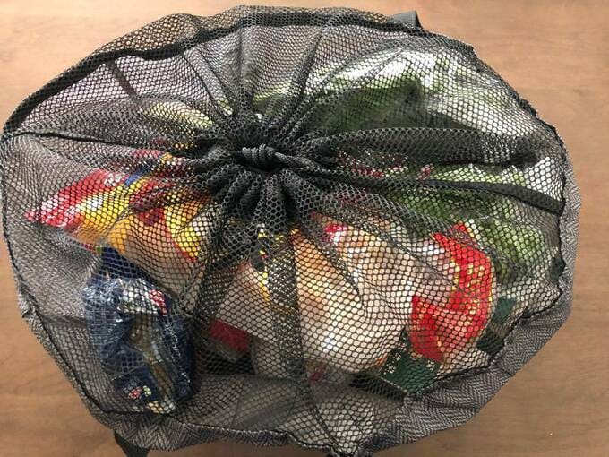 自転車の前カゴにも入る大きさ