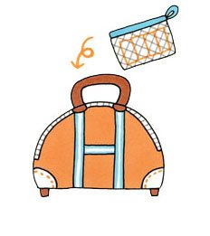 旅行カバンに入れておくのもOK