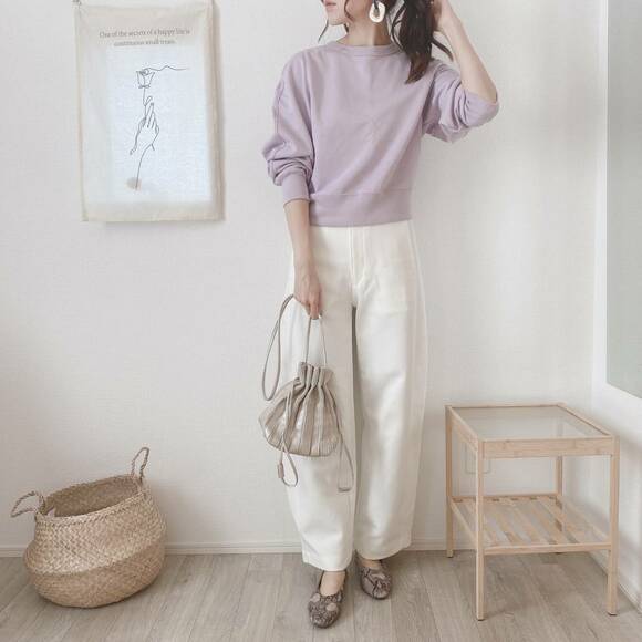 ワイドパンツと合わせたコーデ