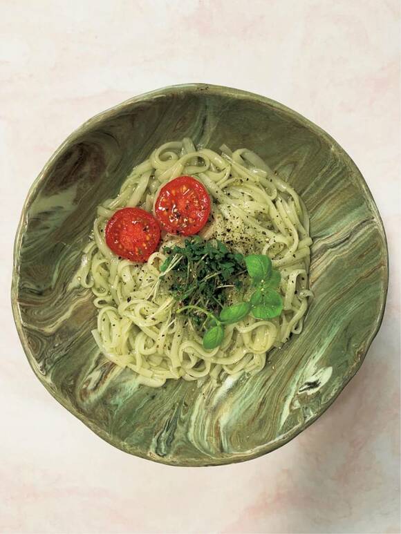 ジェノベーゼパスタ風