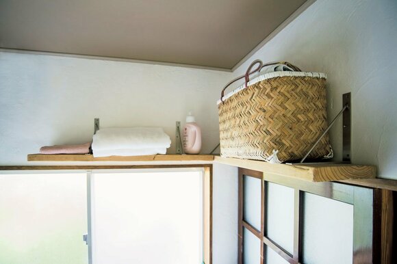 高い箇所にストック品