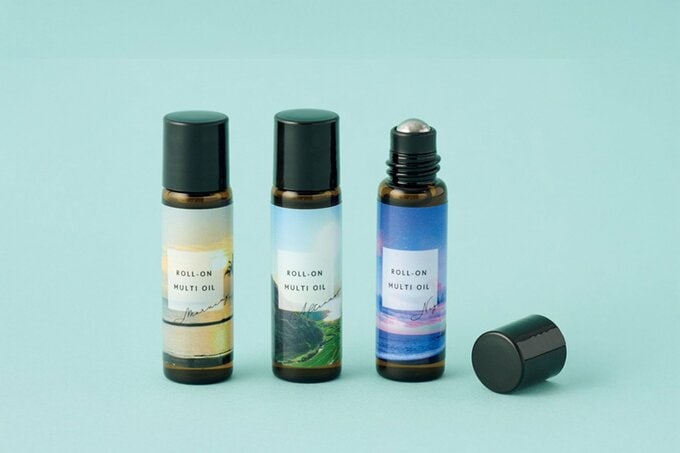 ●ロールオン マルチオイル（朝／昼／夜用） 各4.7ml 各￥110（Can★Do）