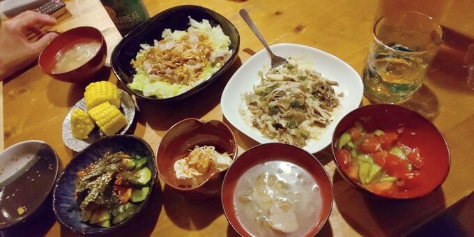 豚肉とキャベツのみそダレなどの献立