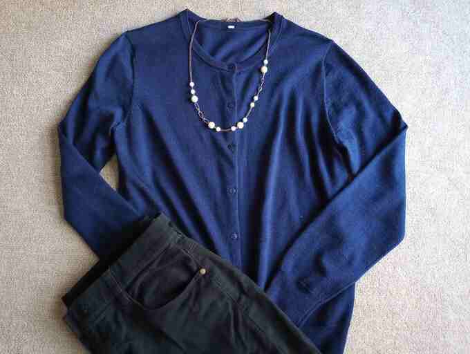 青のカーディガン