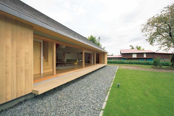 のどかな景色を取り込む大窓