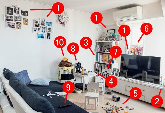 Hさんの家のリビング