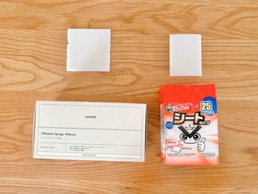 今話題の「メラミンスポンジシート」。3COINSとダイソー商品を比較してみた