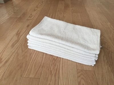 たたまれているタオル