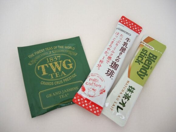コーヒースティックやティーバッグ