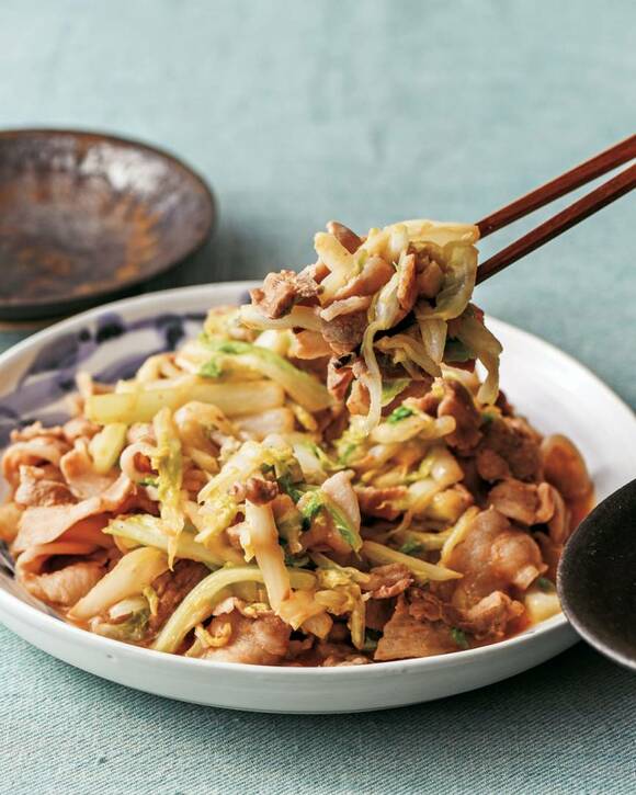 豚肉と白菜のみそバター炒め