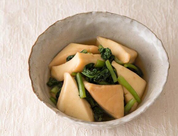 コマツナとはんぺんの煮物
