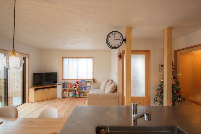 LDKに玄関ホール的なスペースをつくる