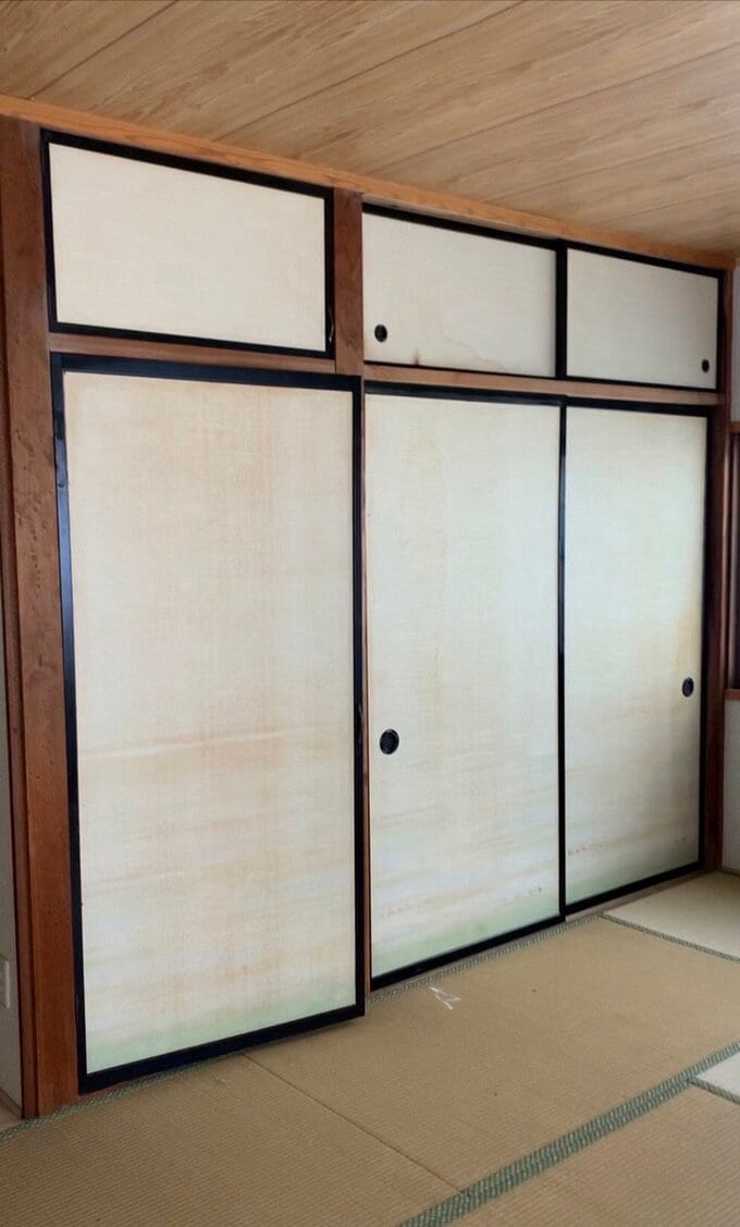 和室にあった押入れ