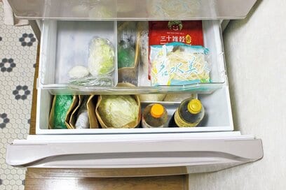 食費月3万円台の冷蔵庫術。野菜や肉をムダにしない仕かけが満載