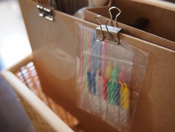 お菓子の道具とラッピンググッズの整理術！一連の作業で使うものは一か所に